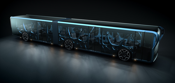 Willie - Transparent LCD Bus, designed by Tad Orlowski