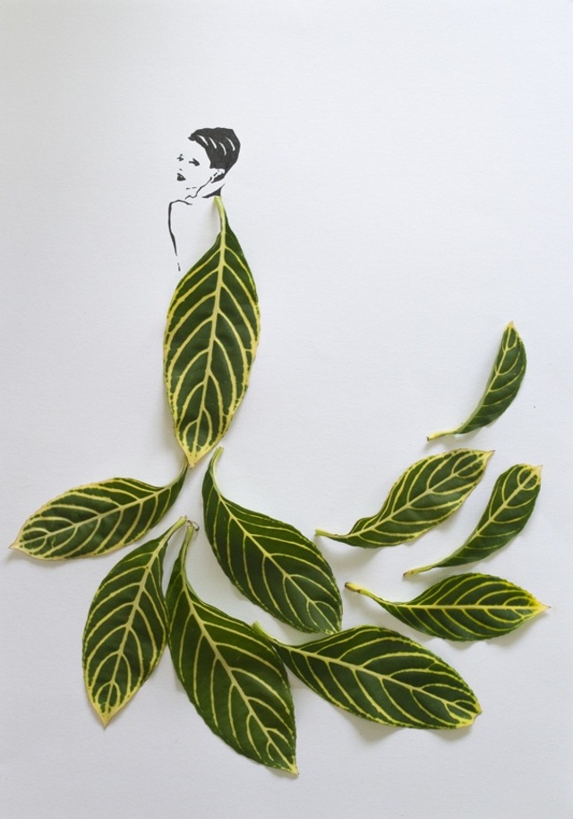 Creative leaf art by Tang Chiew Ling