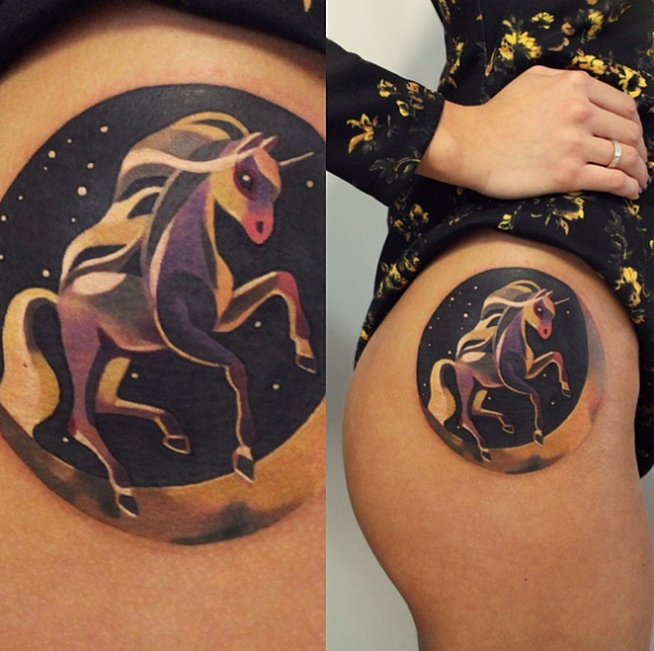 Remarkable colored tattoos by Sasha Unisex