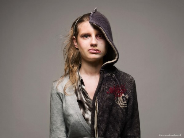 Shocking before and after composite portraits of drug abuse