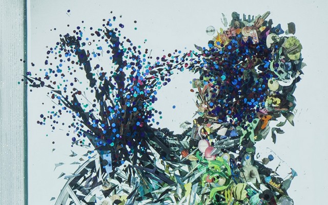 Dustin Yellin, 3D Collages encased in layers of glass