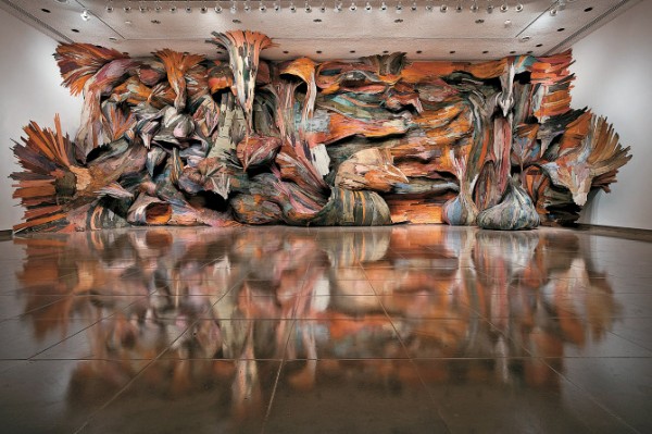 Melt, sculpture & installation by Henrique Oliveira