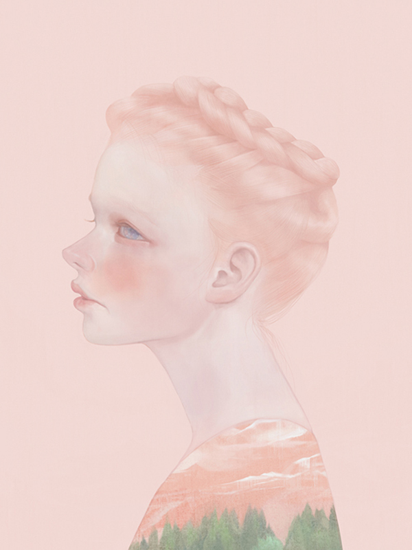 Selected portrait from 2013-2014, digital art by Hsiao-Ron Cheng