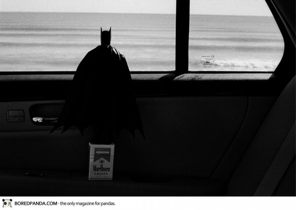 The secret life of miniature Batman By photographer Rémi Noël