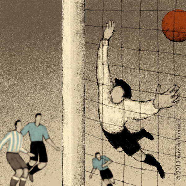 History of FIFA World Cup, a series of illustrations by Davide Bonazzi