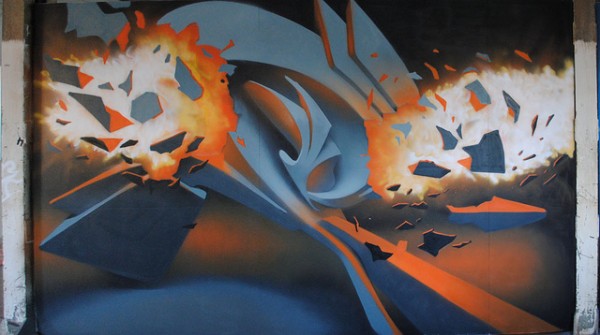 Stunning three dimensional graffiti art by graffitist Peeta