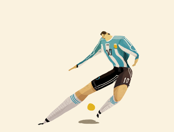 World cup 2014, illustration by Rafael Mayani