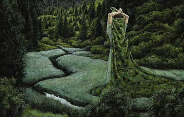 How to disappear, acrylic paintings by Moki Mioke