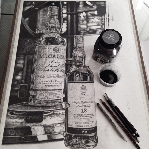 Photo-realistic graphite drawings by Monica Lee