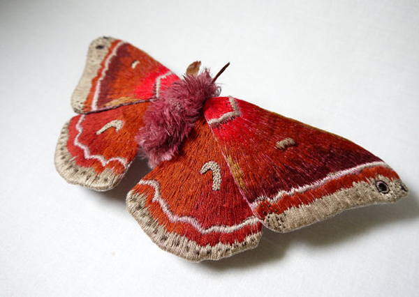 Butterflies, textile art by Yumi Okita