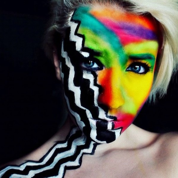Creepy and colorful makeup by 19 year old Stephanie Fernandez