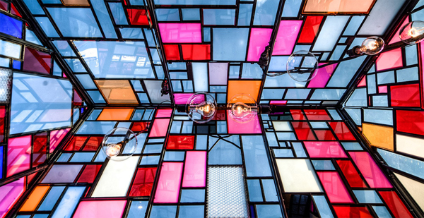 Tom Fruin’s Stained Glass House Installed at Brooklyn Bridge Park