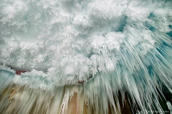 Otherworldly icescapes inside a historic Chicago cold storage facility