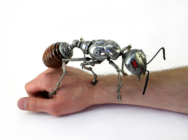 Steampunk animal and insect sculptures by Igor Verniy