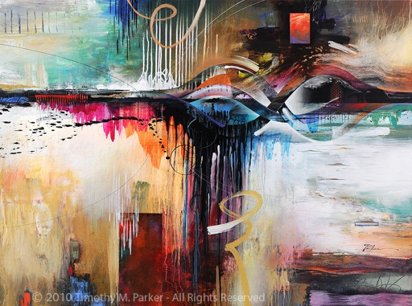 Abstract paintings by Timothy M. Parker