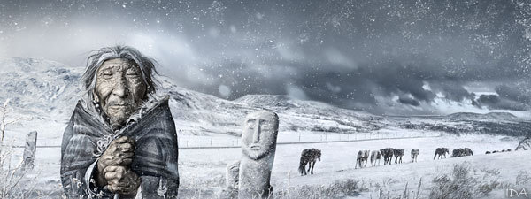 Legends of Tengry, digital art by Irina Druchinina