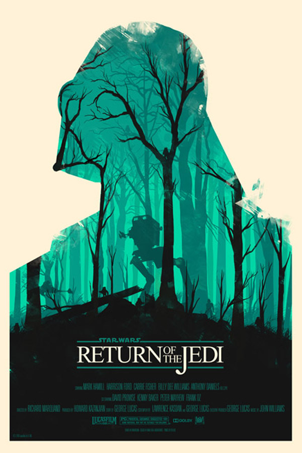 Star Wars Trilogy, posters by Olly Moss