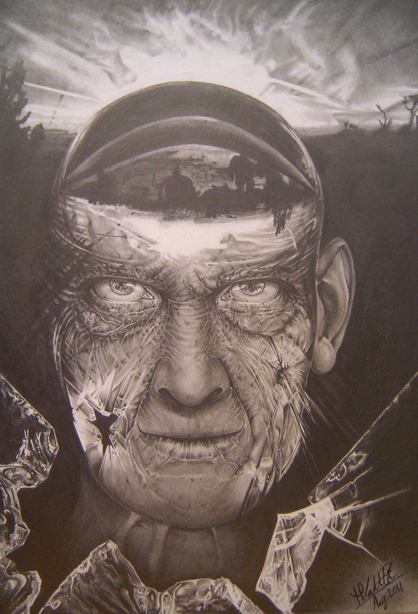 Surrealist pencil drawing by Mayra Vialette