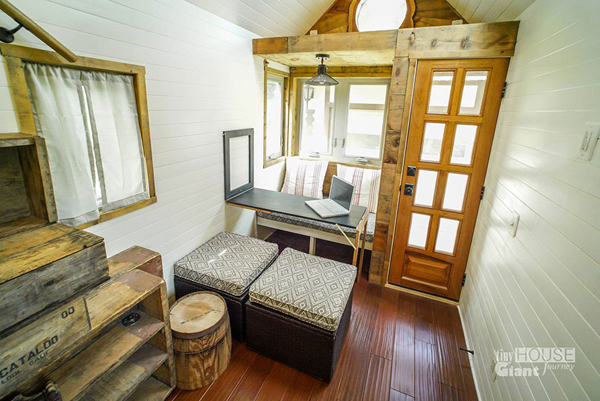 We hit the road with our one-of-a-kind tiny house on wheels!