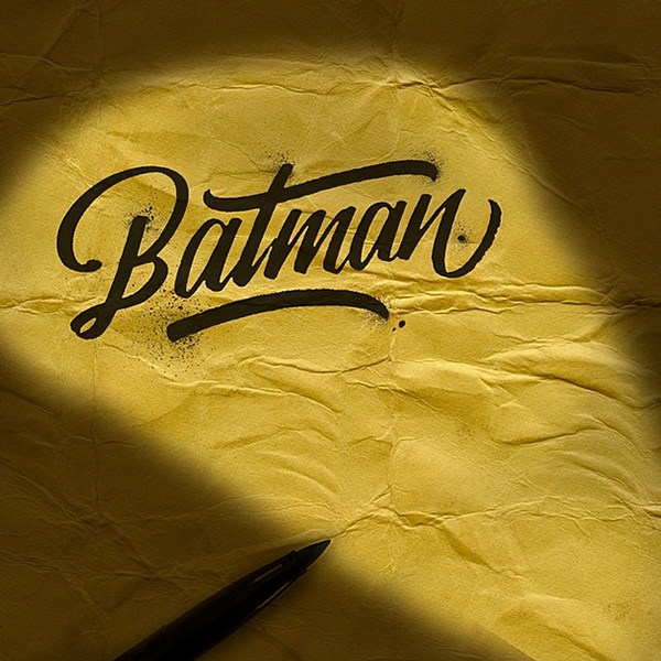 Brushpen lettering set superheroes edition by David Milan