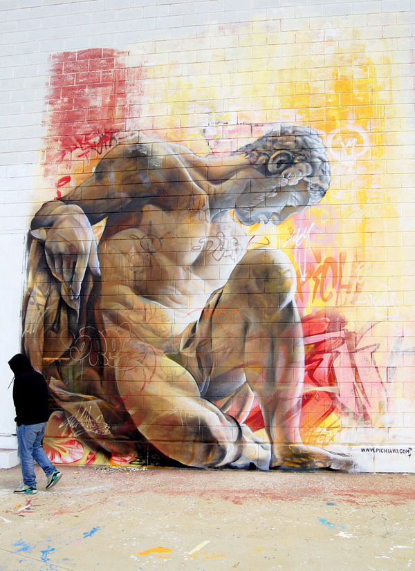 Greek Gods, impressive graffiti by Pichi & Avo