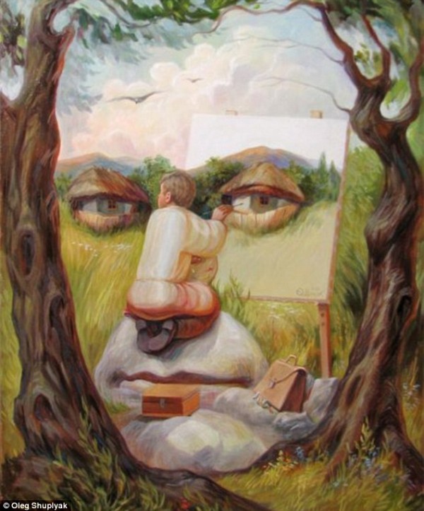 Mind-blowing optical illusions, paintings by Oleg Shuplyak