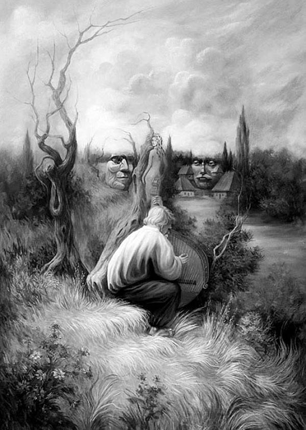 Mind-blowing optical illusions, paintings by Oleg Shuplyak