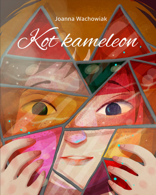 The chameleon cat - Kot kameleon, illustration by Emilia Dziubak