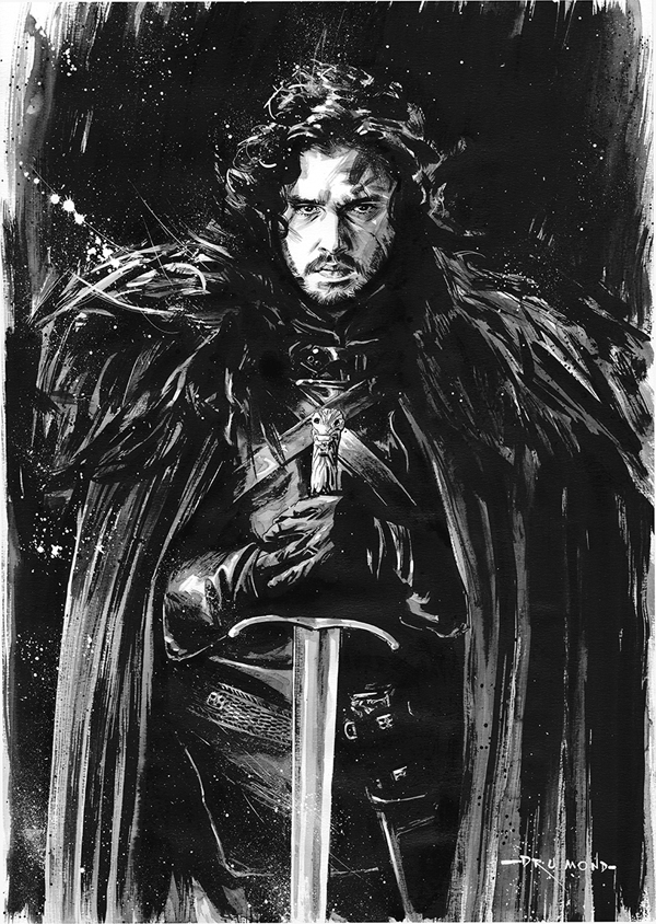 Game of Thrones characters, illustration by Drumond
