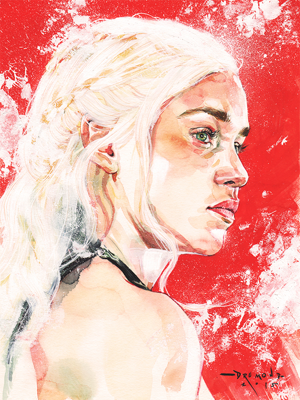 Game of Thrones characters, illustration by Drumond