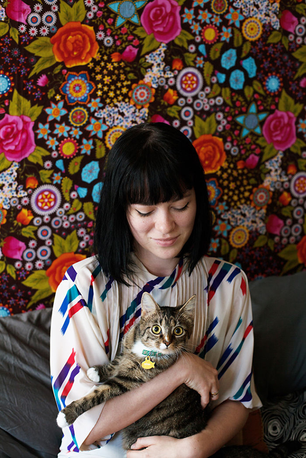 Girls and their adopted cats, a photo series by BriAnne Wills