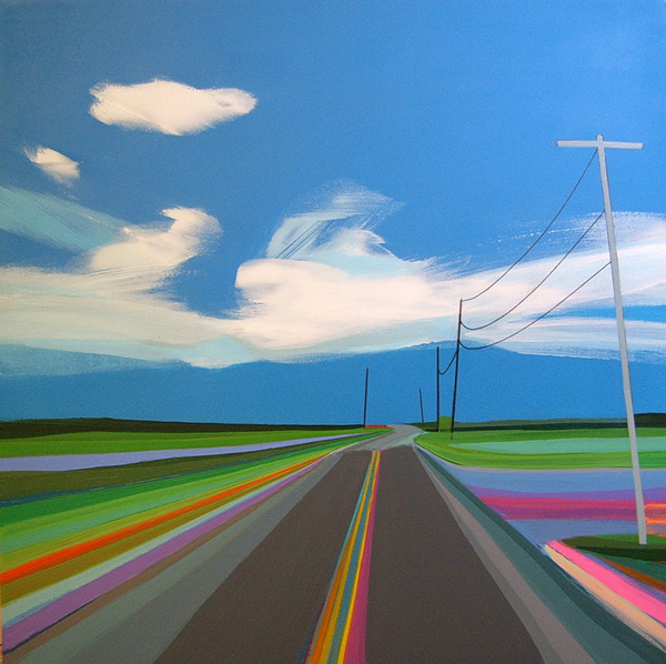 Technicolor landscapes painted by Grant Haffner