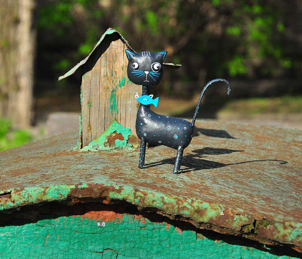 Black cat, toy design by Lidiya Marinchuk
