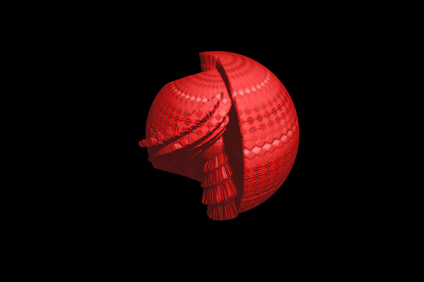 Red 3D Objects by Bozidar Martincic