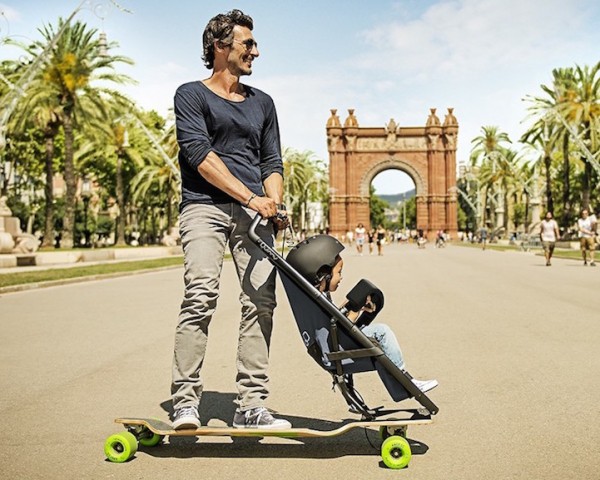 Longboardstroller - travelling long distances in a fun and eco-friendly way