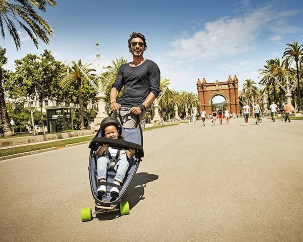 Longboardstroller - travelling long distances in a fun and eco-friendly way