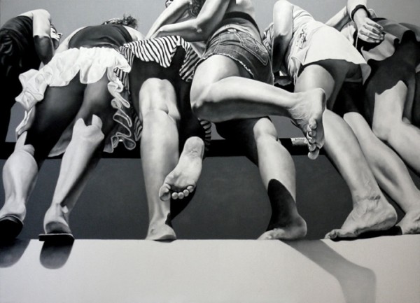 Shared Intimacy, photorealistic paintings by Marta Penter