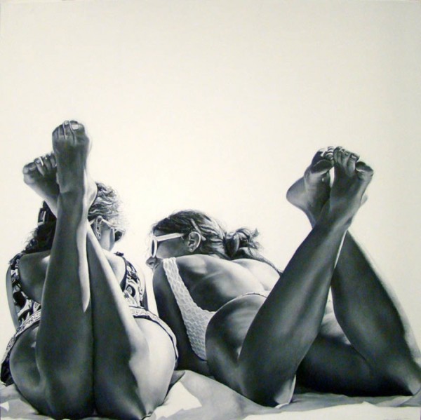 Shared Intimacy, photorealistic paintings by Marta Penter