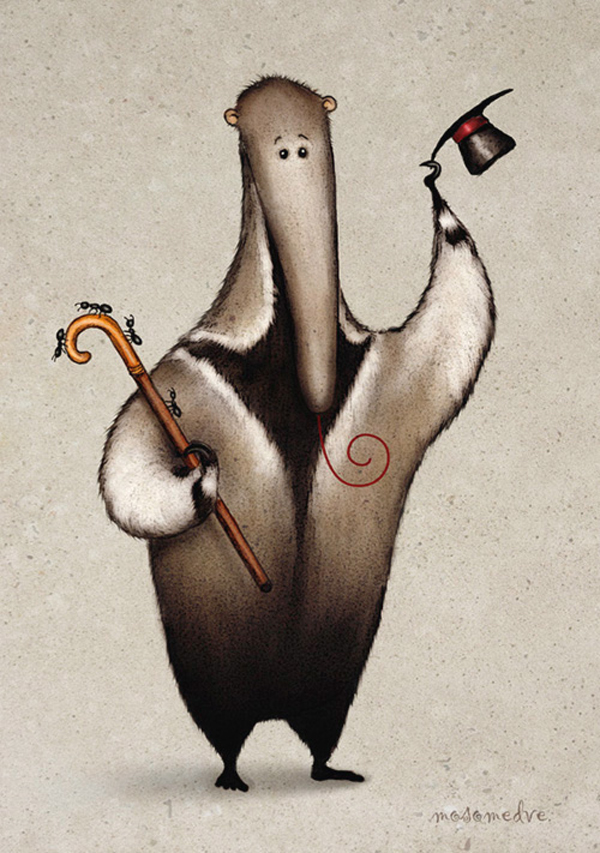 Different animals, illustration by Oxana Mosalova