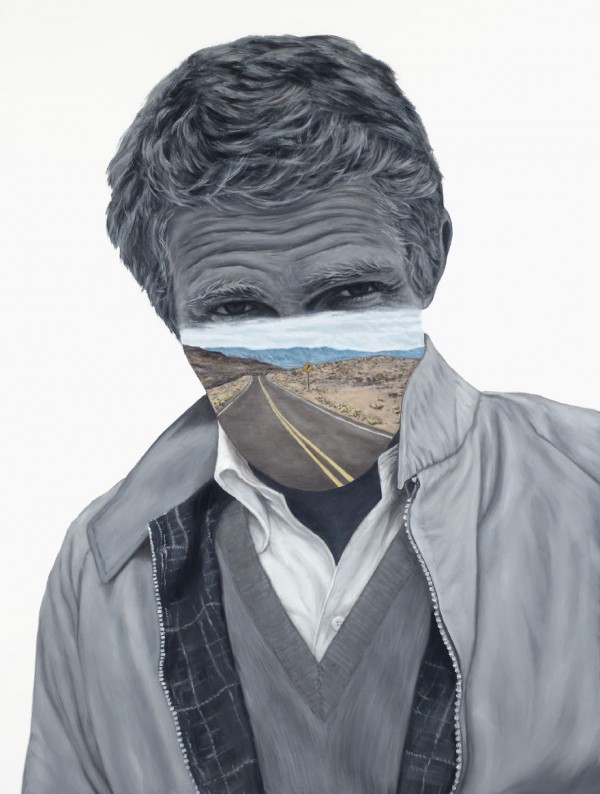 Off the Grid, collages of landscapes with portraits by Beau Bernier Frank