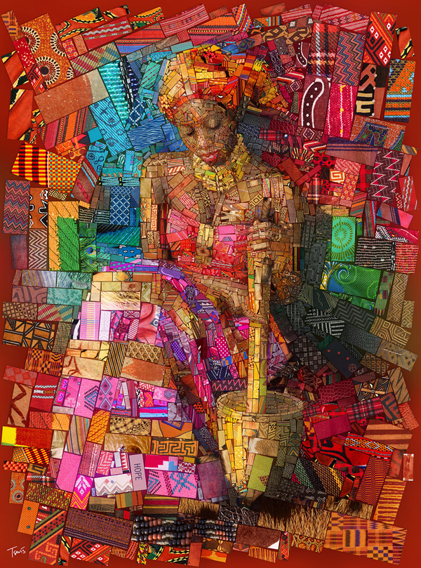 African bricks for Sasi's, digital illustration by Charis Tsevis