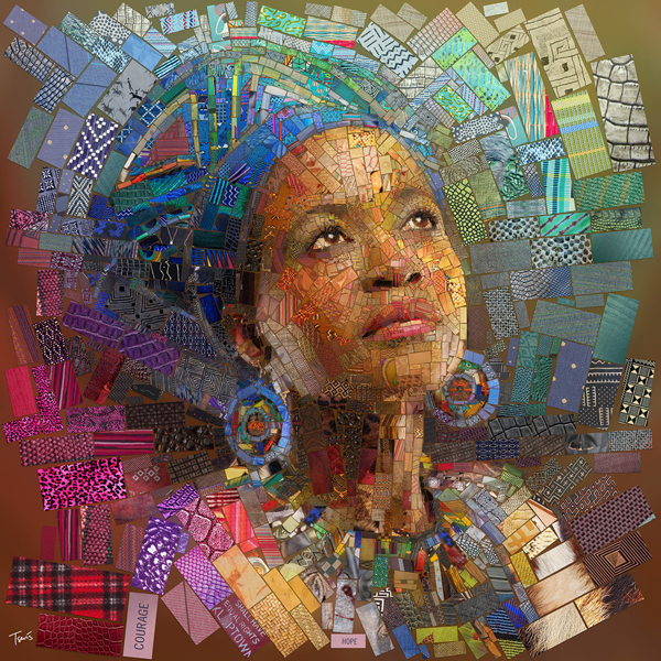 African bricks for Sasi's, digital illustration by Charis Tsevis