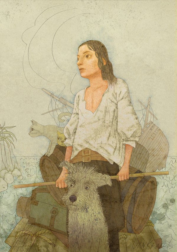 Robinson Crusoe, illustrations by Ivan Kravets