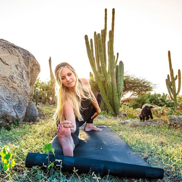 You haven’t done yoga until you’ve done it with a goat