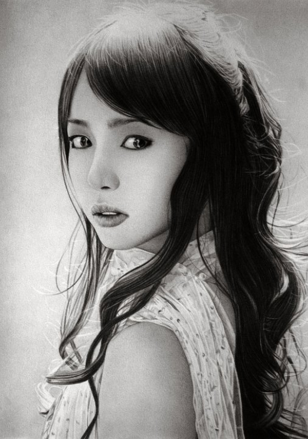 Pencil drawing portraits by Ken Lee