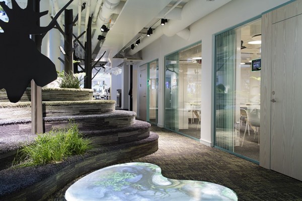 Swedish forest inspired office, concept by Adolfsson & Partners