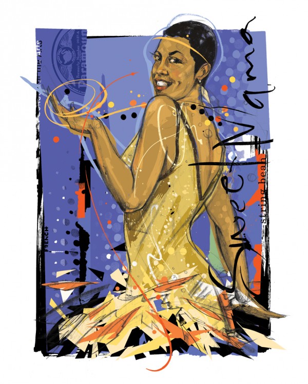 Jazz Divas, illustration by Martin French