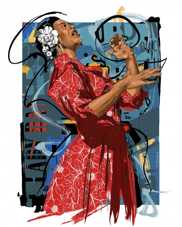 Jazz Divas, illustration by Martin French