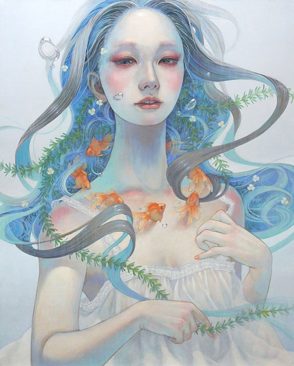 Oil painting by Miho Hirano