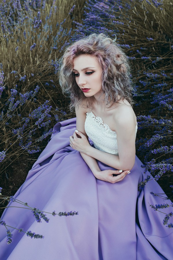 Lavender girl, digital photography by Jovana Rikalo